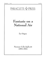 Fantasy on a National Air Organ sheet music cover